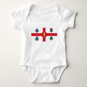 Patriotischer Baby-Body mit Flagge von Montreal Baby Strampler