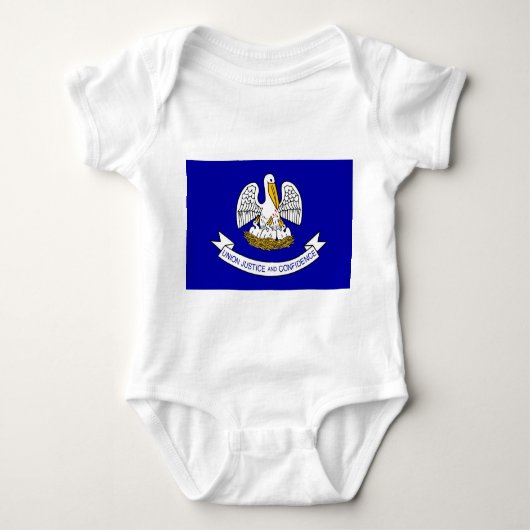 Patriotischer Baby Bodysuit mit Flagge von Louisia Baby Strampler (Vorderseite)
