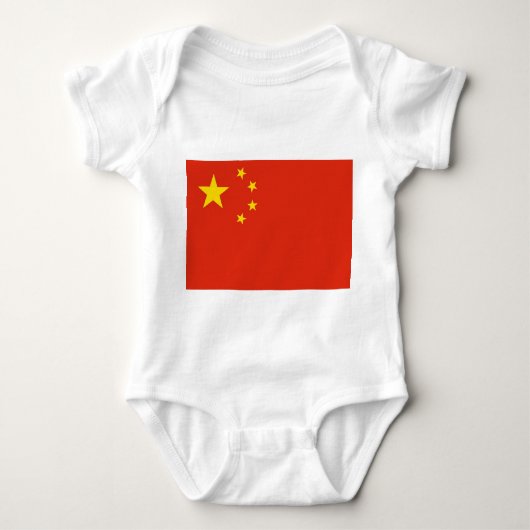 Patriotischer Babybodyanzug mit China Baby Strampler (Vorderseite)