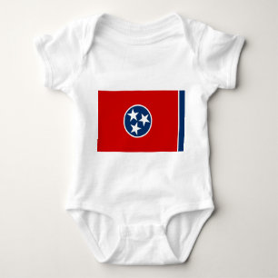 Patriotischer Babybodyanzug mit Flagge Tennessee Baby Strampler