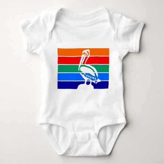 Patriotischer Babybodysuit, Flagge von St. Petersb Baby Strampler (Vorderseite)