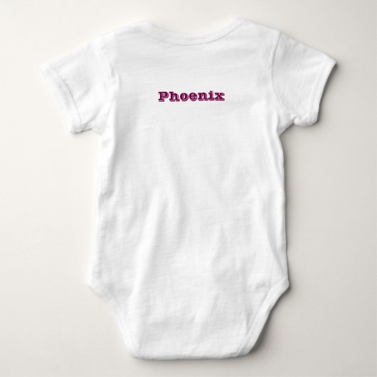 Patriotischer Babybodysuit mit Fahne von Phoenix C Baby Strampler (Rückseite)