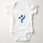 Patriotischer Babybodysuit mit Fahne von Seoul Baby Strampler (Vorderseite)