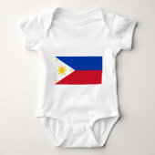 Patriotischer Babybodysuit mit Flagge auf den Phil Baby Strampler (Vorderseite)