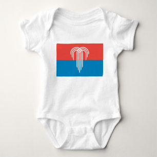Patriotischer Babybodysuit mit Flagge von Kansas C Baby Strampler