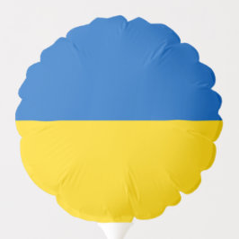 Patriotischer Ballon mit Flagge der Ukraine