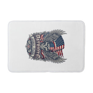 Patriotischer Bandana Rocker Old Glory Musik Rock  Badematte