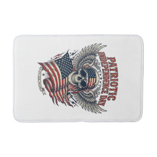 Patriotischer Bandana Rocker Old Glory Musik Rock  Badematte