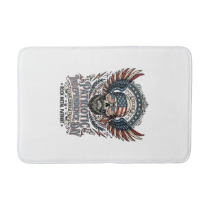 Patriotischer Bandana-Rocker Old Glory Musik Rock  Badematte