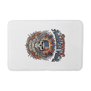 Patriotischer Bandana Rocker Old Glory Musik Rock  Badematte