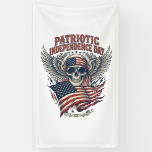 Patriotischer Bandana Rocker Old Glory Musik Rock  Banner