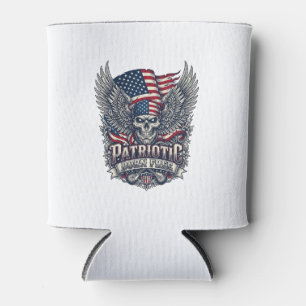 Patriotischer Bandana Rocker Old Glory Musik Rock  Dosenkühler