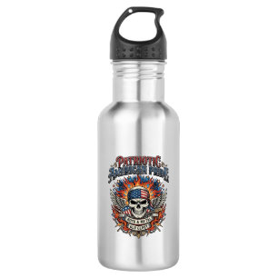 Patriotischer Bandana Rocker Old Glory Musik Rock  Edelstahlflasche