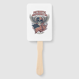 Patriotischer Bandana Rocker Old Glory Musik Rock  Fächer