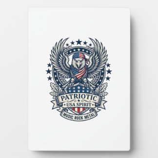 Patriotischer Bandana Rocker Old Glory Musik Rock  Fotoplatte