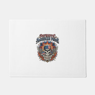 Patriotischer Bandana Rocker Old Glory Musik Rock  Fußmatte