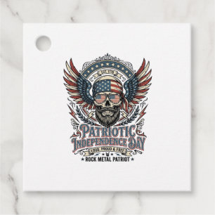 Patriotischer Bandana Rocker Old Glory Musik Rock  Geschenkanhänger
