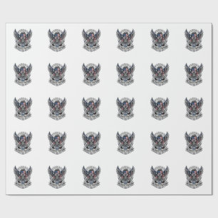Patriotischer Bandana Rocker Old Glory Musik Rock Geschenkpapier