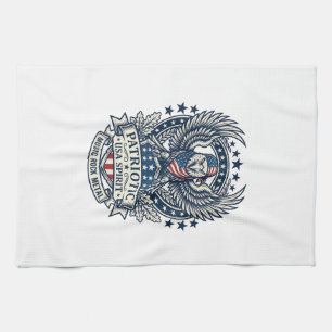 Patriotischer Bandana Rocker Old Glory Musik Rock  Geschirrtuch