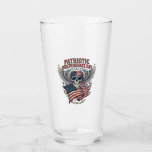 Patriotischer Bandana Rocker Old Glory Musik Rock  Glas
