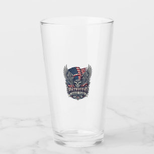 Patriotischer Bandana Rocker Old Glory Musik Rock  Glas