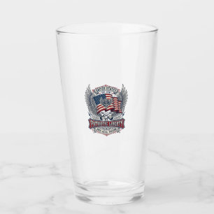 Patriotischer Bandana Rocker Old Glory Musik Rock  Glas