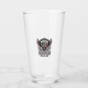 Patriotischer Bandana Rocker Old Glory Musik Rock  Glas