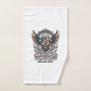 Patriotischer Bandana Rocker Old Glory Musik Rock  Handtuch