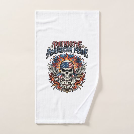 Patriotischer Bandana Rocker Old Glory Musik Rock Handtuch (Handtuch)
