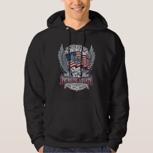 Patriotischer Bandana Rocker Old Glory Musik Rock Hoodie