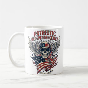 Patriotischer Bandana Rocker Old Glory Musik Rock  Kaffeetasse