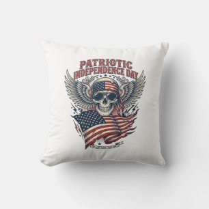 Patriotischer Bandana Rocker Old Glory Musik Rock  Kissen