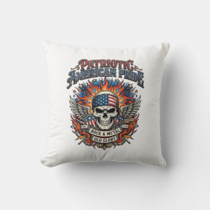 Patriotischer Bandana Rocker Old Glory Musik Rock  Kissen
