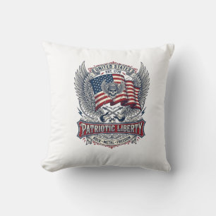 Patriotischer Bandana Rocker Old Glory Musik Rock  Kissen