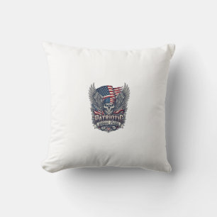 Patriotischer Bandana Rocker Old Glory Musik Rock  Kissen