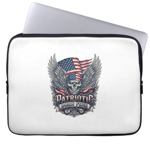 Patriotischer Bandana Rocker Old Glory Musik Rock  Laptopschutzhülle