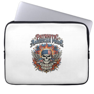 Patriotischer Bandana Rocker Old Glory Musik Rock  Laptopschutzhülle