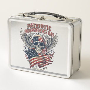 Patriotischer Bandana Rocker Old Glory Musik Rock  Metall Brotdose