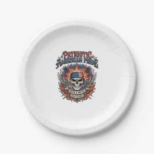 Patriotischer Bandana Rocker Old Glory Musik Rock  Pappteller