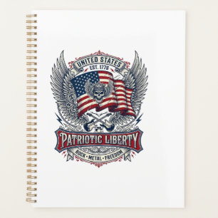 Patriotischer Bandana Rocker Old Glory Musik Rock  Planer