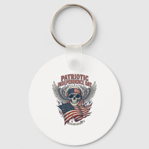 Patriotischer Bandana Rocker Old Glory Musik Rock  Schlüsselanhänger