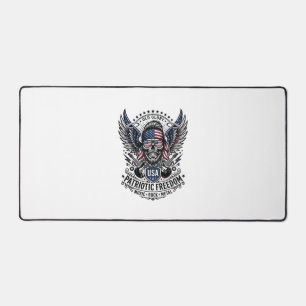 Patriotischer Bandana Rocker Old Glory Musik Rock Schreibtischunterlage
