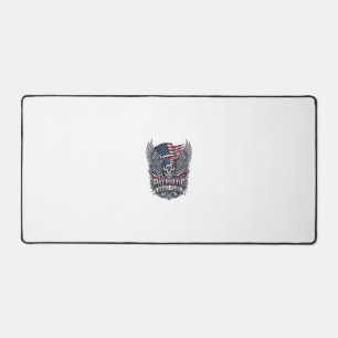 Patriotischer Bandana Rocker Old Glory Musik Rock  Schreibtischunterlage