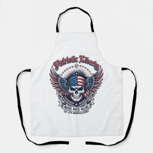 Patriotischer Bandana Rocker Old Glory Musik Rock  Schürze
