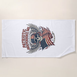 Patriotischer Bandana Rocker Old Glory Musik Rock  Strandtuch