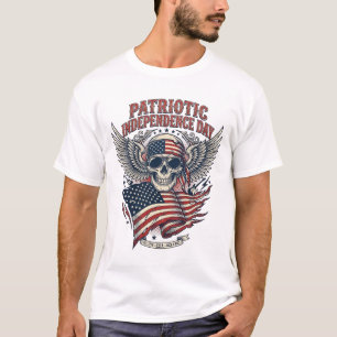 Patriotischer Bandana Rocker Old Glory Musik Rock  T-Shirt