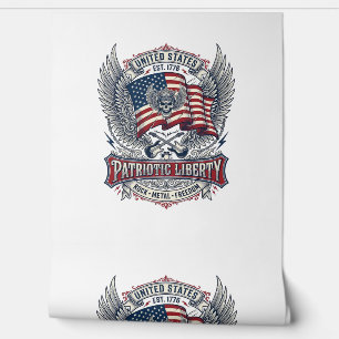 Patriotischer Bandana Rocker Old Glory Musik Rock Tapete