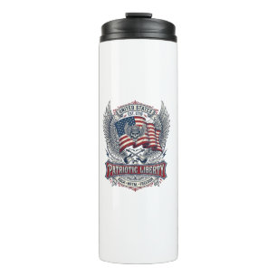 Patriotischer Bandana Rocker Old Glory Musik Rock  Thermosbecher
