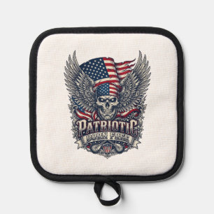 Patriotischer Bandana Rocker Old Glory Musik Rock  Topflappen