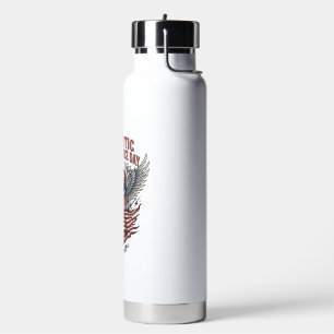 Patriotischer Bandana Rocker Old Glory Musik Rock  Trinkflasche